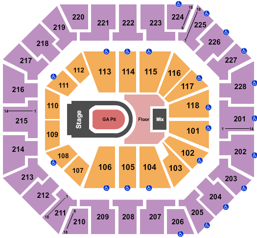 Colonial Life Arena Kane Brown Seating Chart